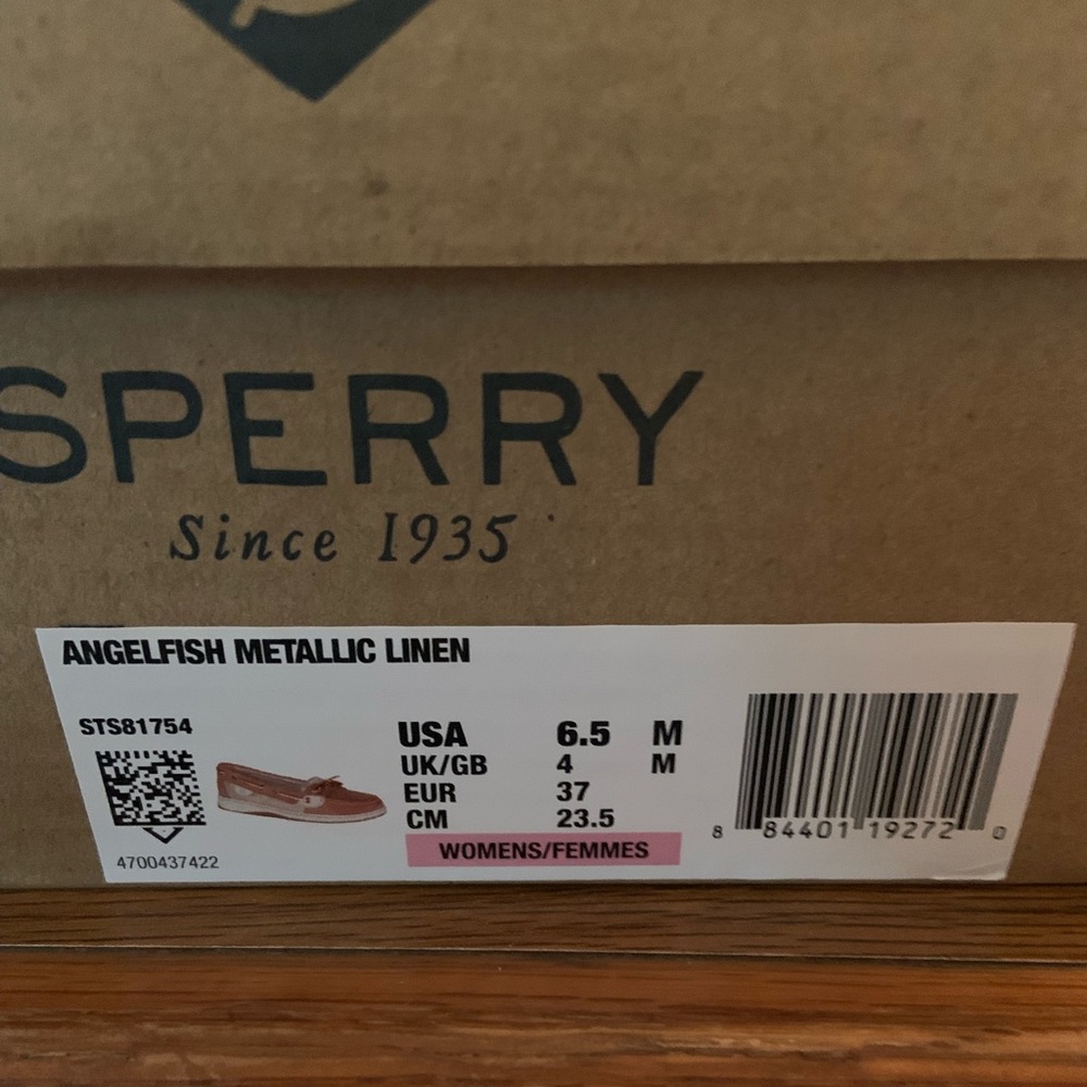 Sperry angelfish metallic linen topsiders - Picture 2 of 3